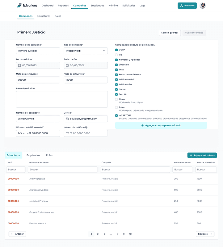 Imagen 1 del proyecto Epicurious - Gestión de Encuestas