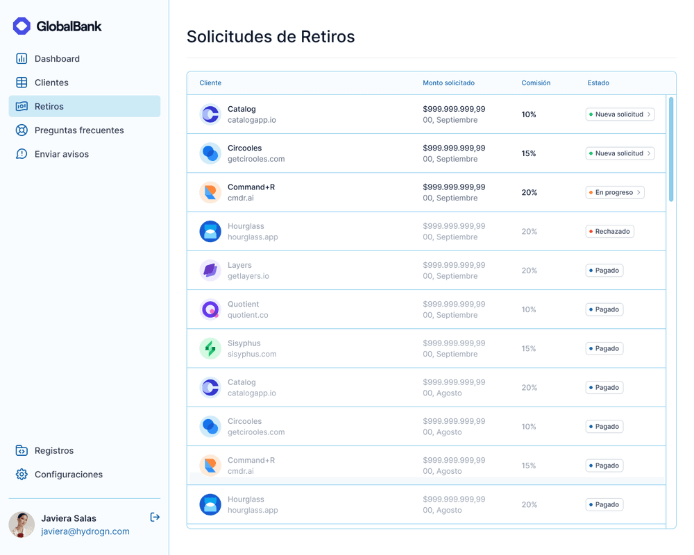 Imagen 2 del proyecto GlobalBank - Gestión de Transacciones